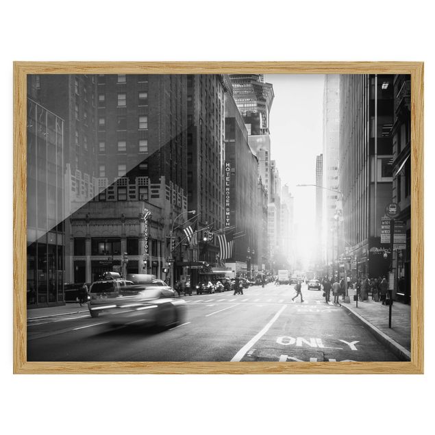 Framed prints black and white Lively New York