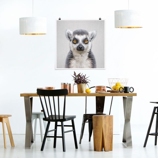 Animal wall art Lemur Ludwig