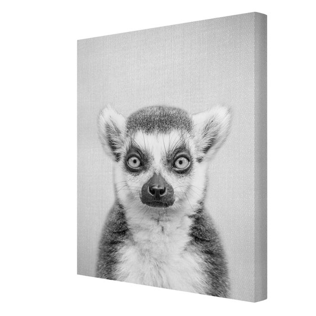 Prints modern Lemur Ludwig Black And White