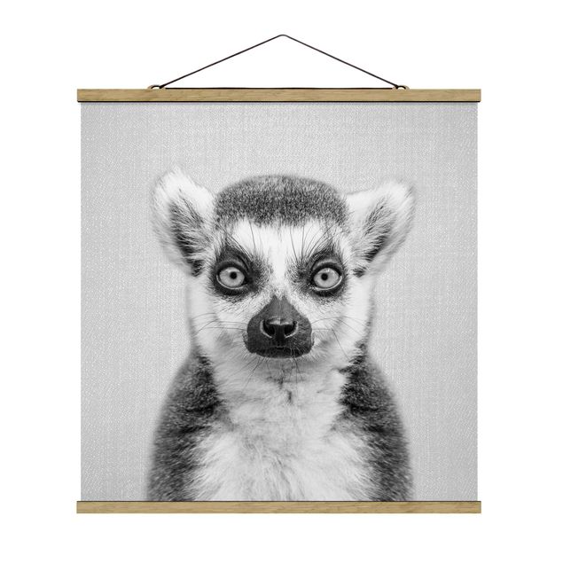 Posters black and white Lemur Ludwig Black And White
