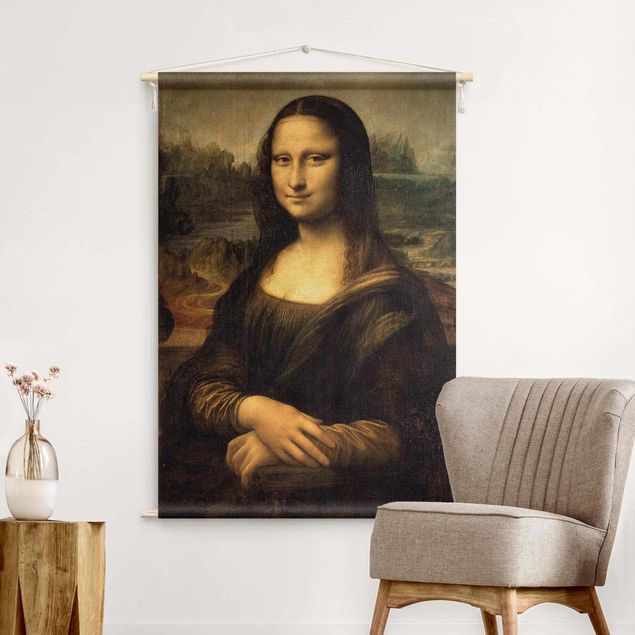 modern wall tapestry Leonardo da Vinci - Mona Lisa