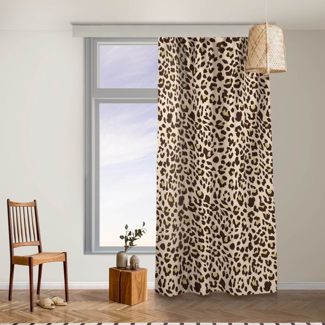 made to measure curtains Leopard Pattern