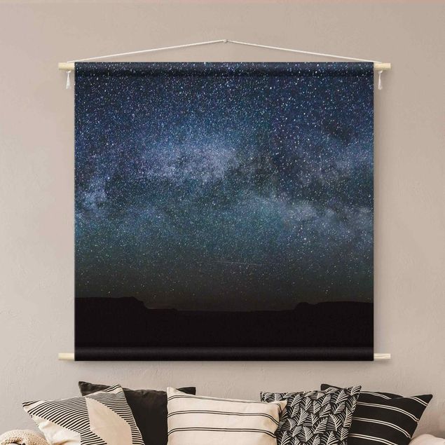 extra large tapestry Shining Stars In Night Sky