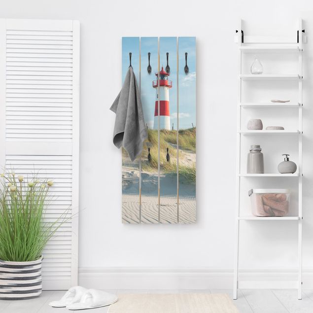 Shabby chic coat rack Lighthouse At The North Sea
