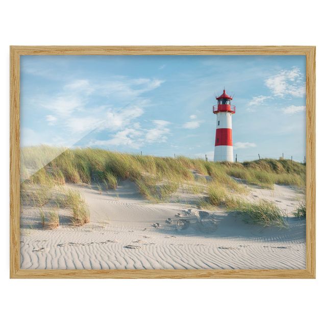 Beach canvas art Lighthouse At The North Sea