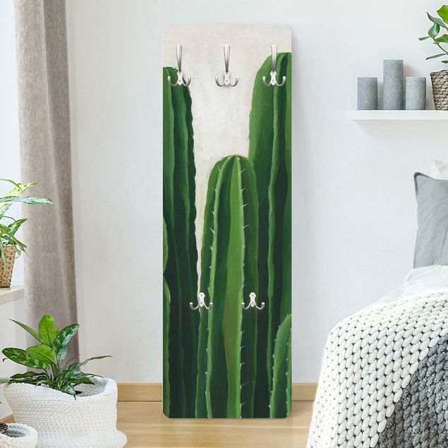 Wall mounted coat rack flower Favorite Plants - Cactus