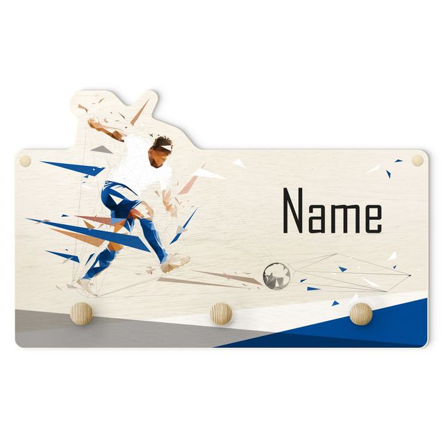 Coat rack blue Favourite Club White Blue With Customised Name