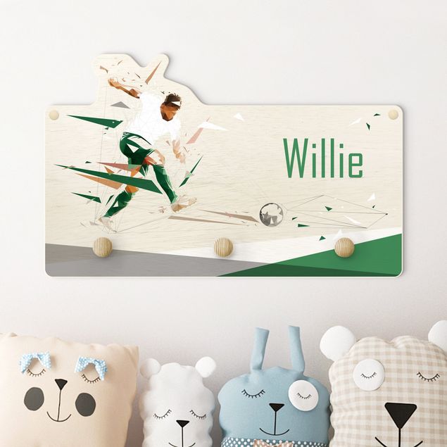 Nursery decoration Favourite Club White Green With Customised Name