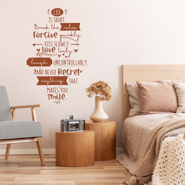 Wall stickers home Life Is Short