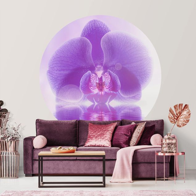 Orchid flower wallpaper Purple Orchid On Water