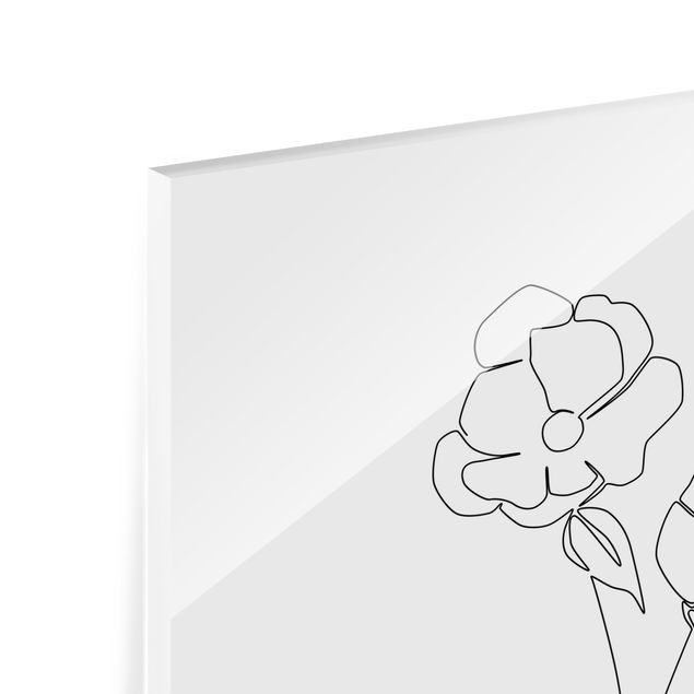 Prints Line Art Flowers - Poppy Flower