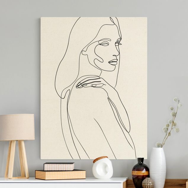 Art styles Line Art Woman Shoulder Black And White