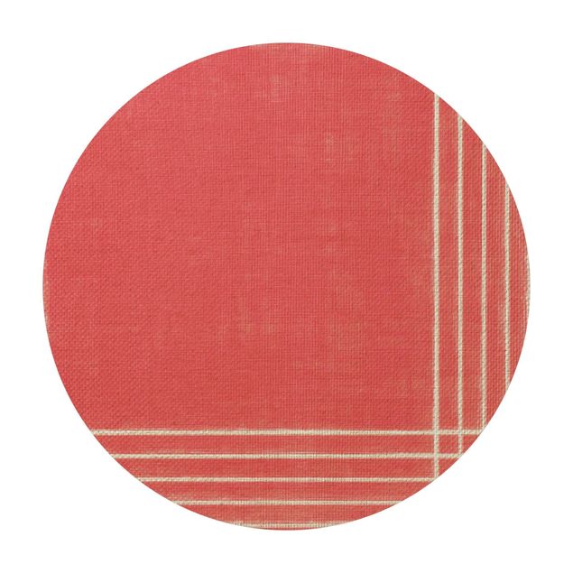 Vinyl carpet Lines Meeting On Red