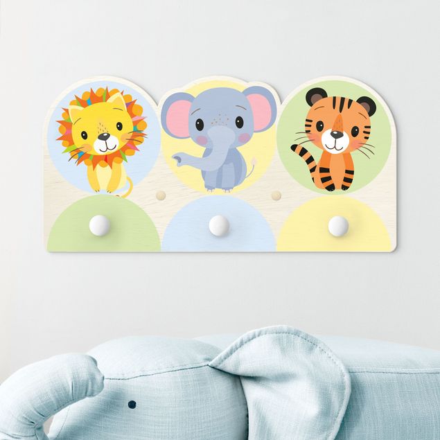 Nursery decoration Lion Elephant Tiger