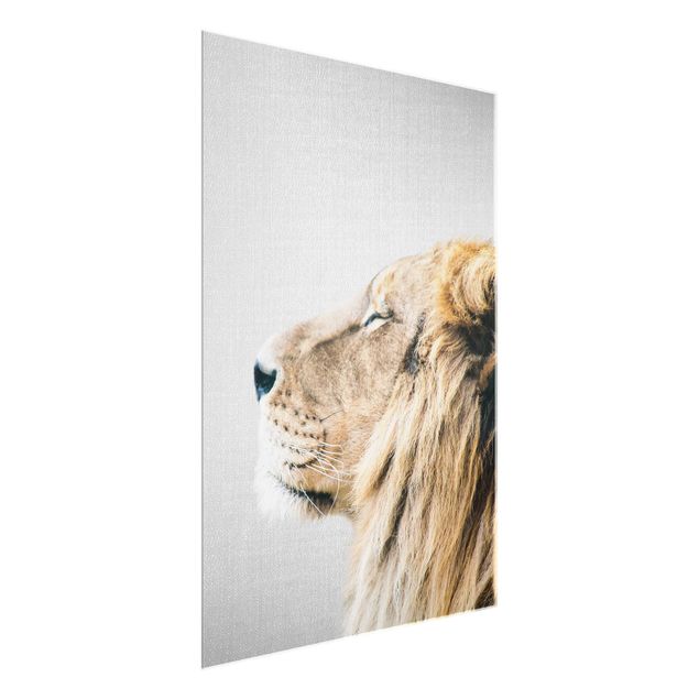Glass prints pieces Lion Leopold