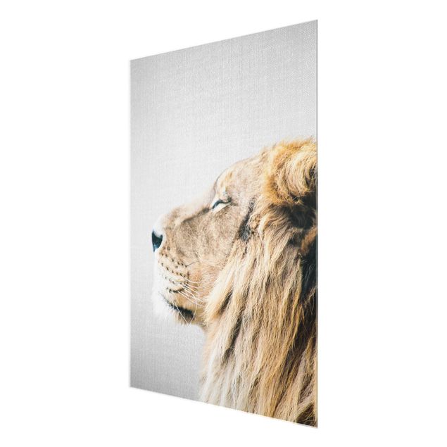 Prints black and white Lion Leopold