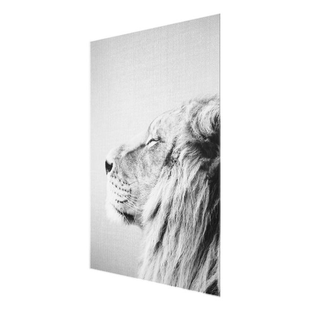 Black and white art Lion Leopold Black And White