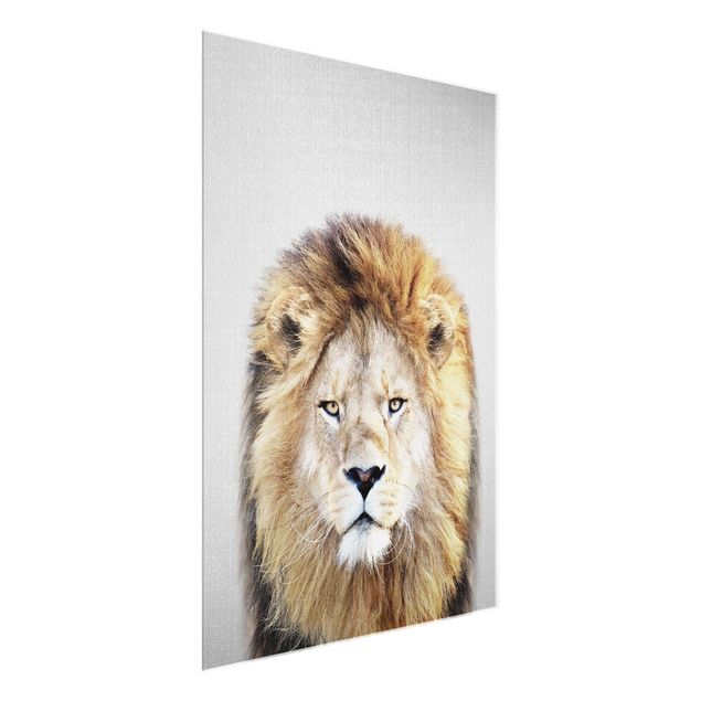 Glass prints pieces Lion Linus