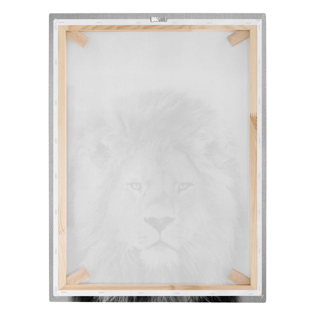 Contemporary art prints Lion Linus Black And White
