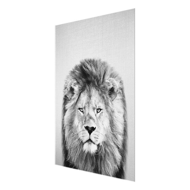 Black and white wall art Lion Linus Black And White