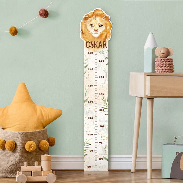 height chart wall Lion with custom name