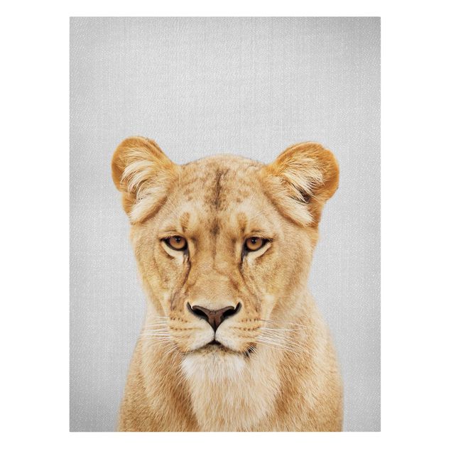 Black and white canvas art Lioness Lisa