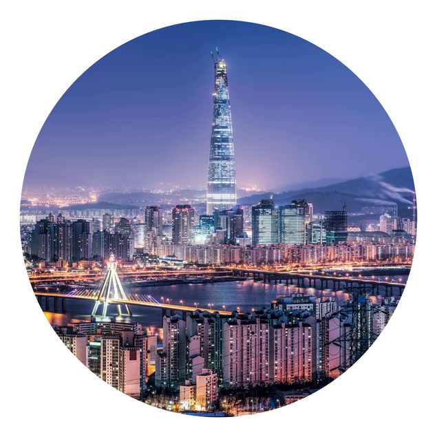 Self adhesive wallpapers Lotte World Tower At Night