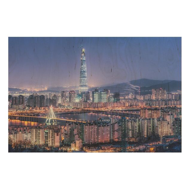 Prints Lotte World Tower At Night