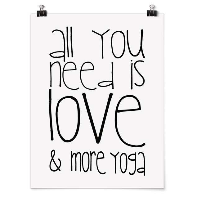 Prints modern Love and Yoga