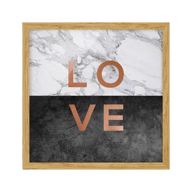 Prints vintage Love Copper And Marble