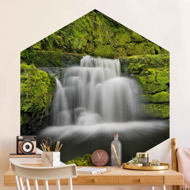 Wallpapers waterfall Lower Mclean Falls In New Zealand