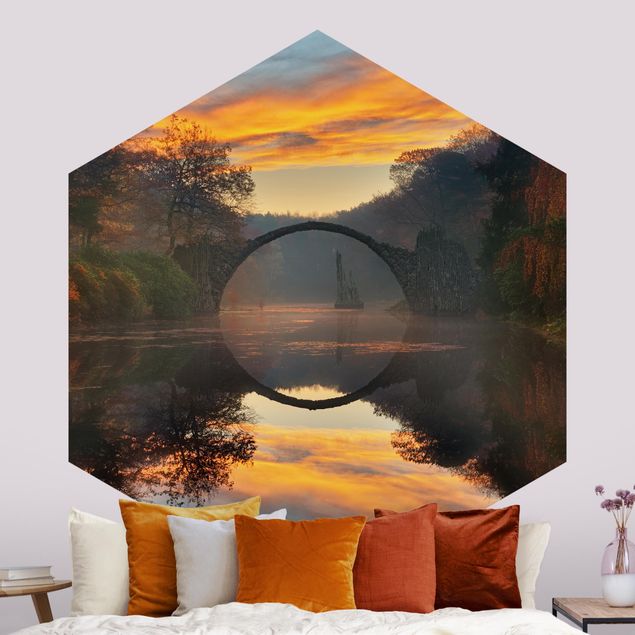 Beautiful sunset wallpaper Fairytale Bridge