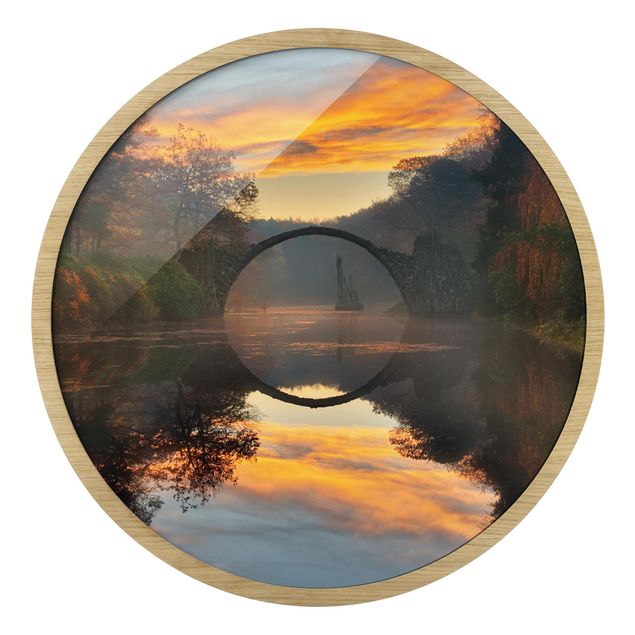 Framed landscape pictures Fairytale Bridge