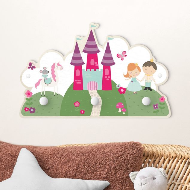 Kids room decor Fairytale Castle With Prince And Princess