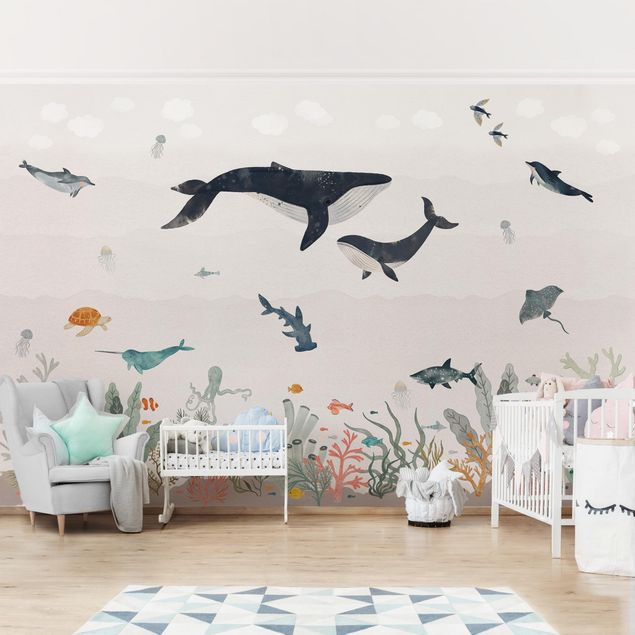 Modern wallpaper designs Magical Underwater World