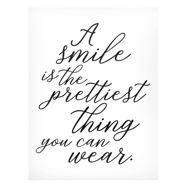 Magnet boards sayings & quotes A Smile Is The Prettiest Thing