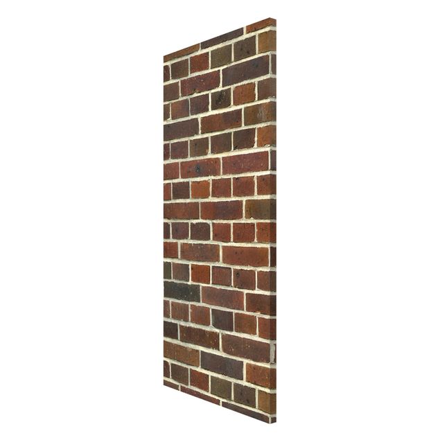 3D wall art Brick Wallpaper London Maroon