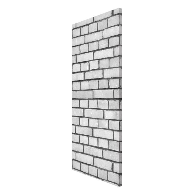 Magnet boards stone Brick Wallpaper White London