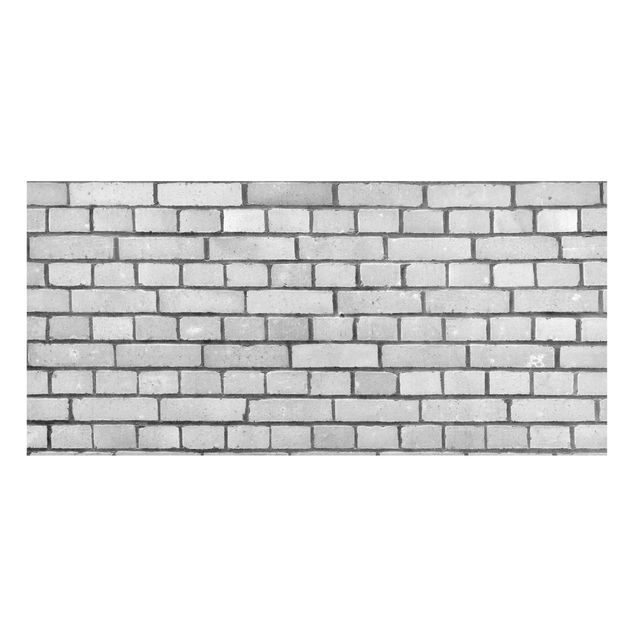 3D wall art Brick Wallpaper White London