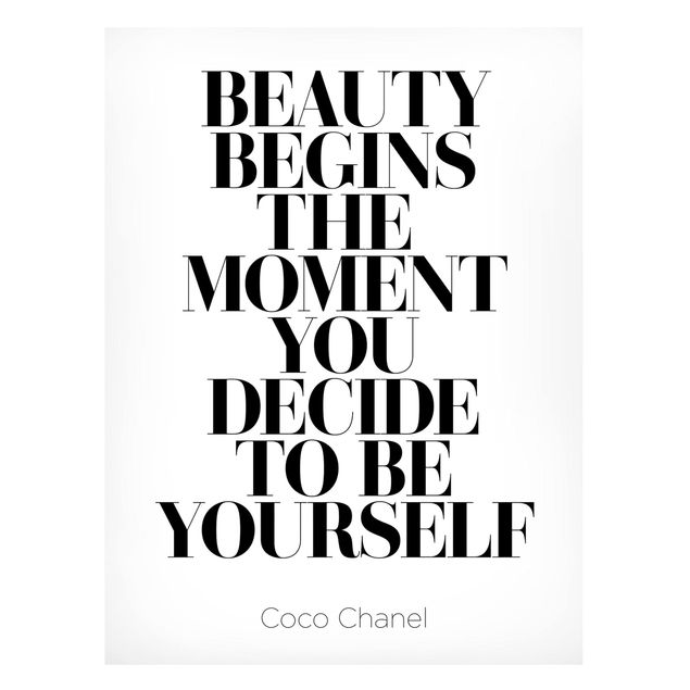 Magnet boards sayings & quotes Be Yourself Coco Chanel