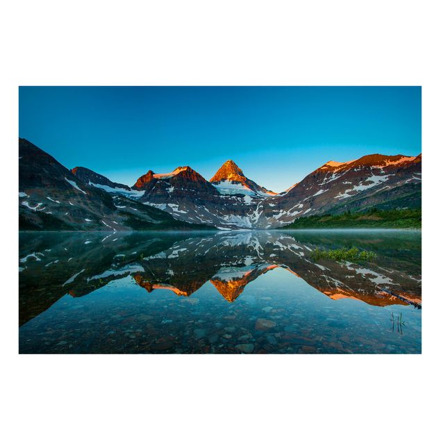 Prints landscape Mountain Landscape At Lake Magog In Canada