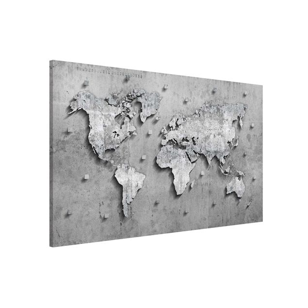 Kitchen Concrete World Map