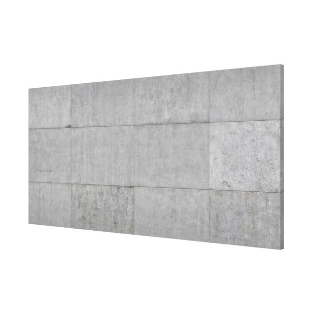 Magnet boards stone Concrete Brick Look Grey