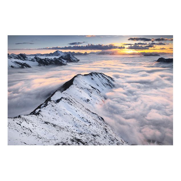Landscape canvas prints View Of Clouds And Mountains