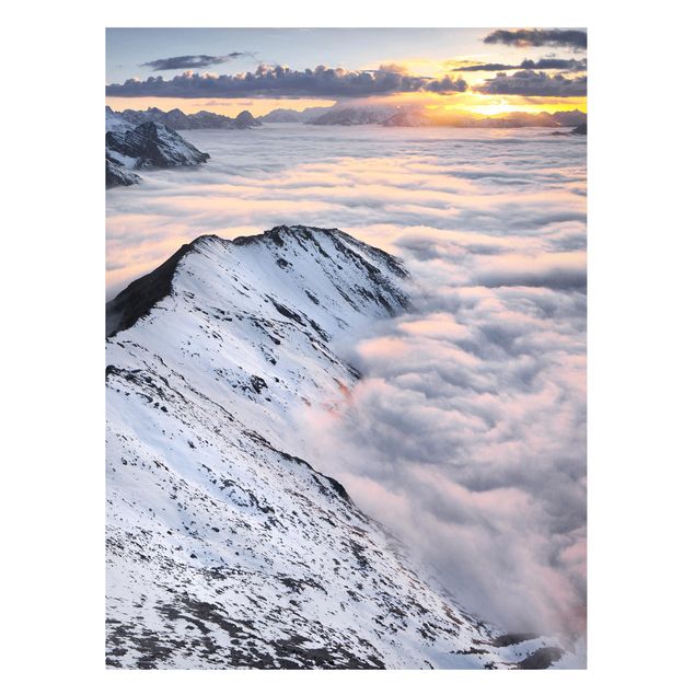 Landscape canvas prints View Of Clouds And Mountains