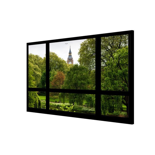 Prints modern Window overlooking St. James Park on Big Ben
