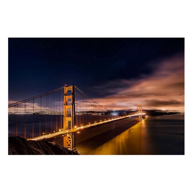 Landscape canvas prints Golden Gate To Stars