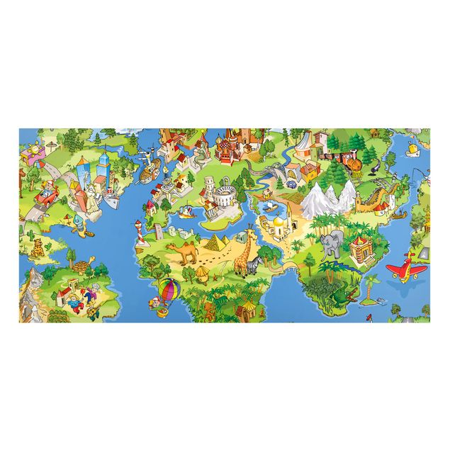 Magnet boards maps Great and Funny Worldmap