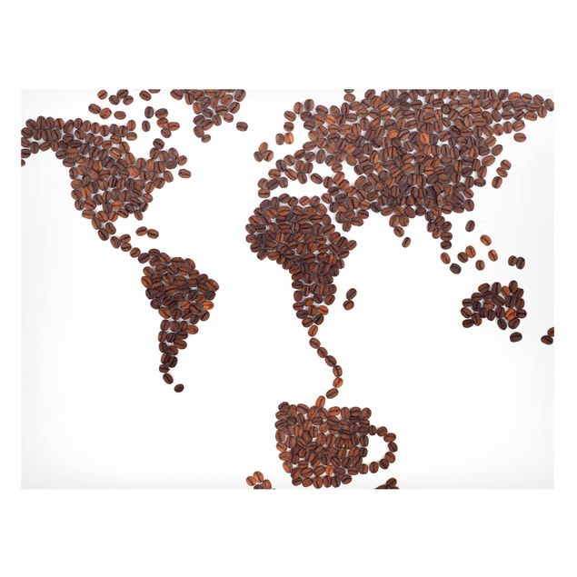 Coffee art print Coffee around the world