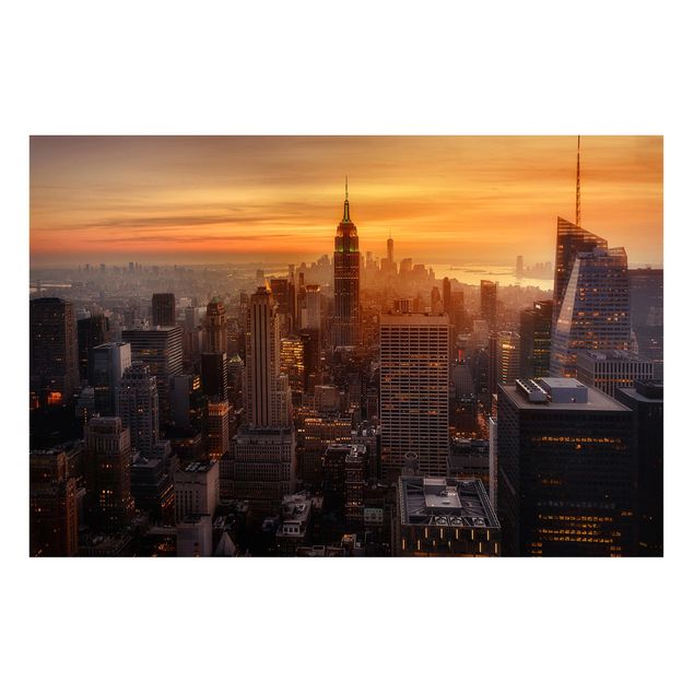 New York wall art Manhattan Skyline Evening